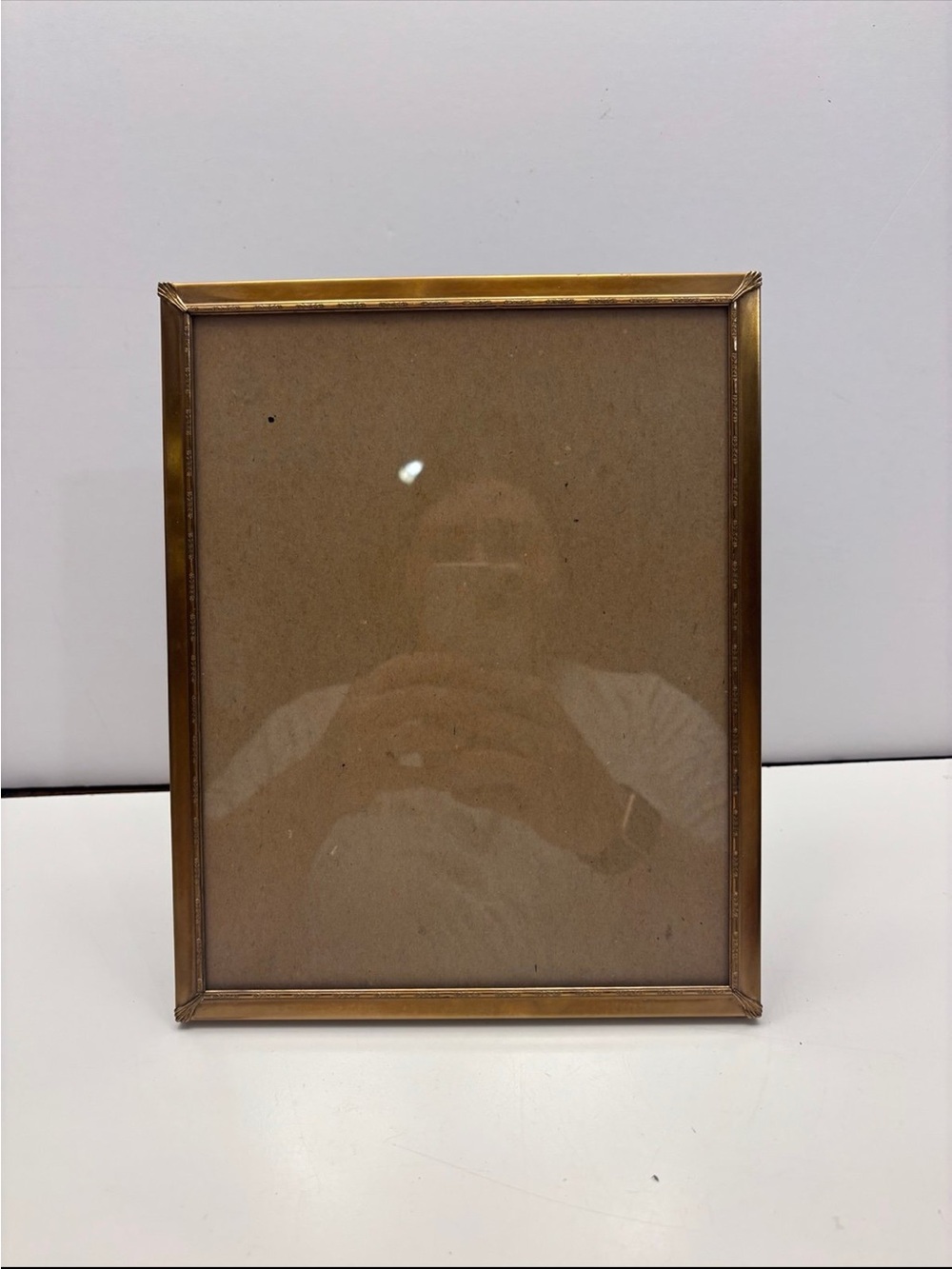 vintage gold-tone ornate picture frame desk decor or wall hanging